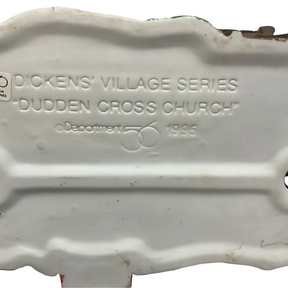 Department 56 Dickens Village Dudden Cross Church 1995 Light Up‎ Holiday Decor